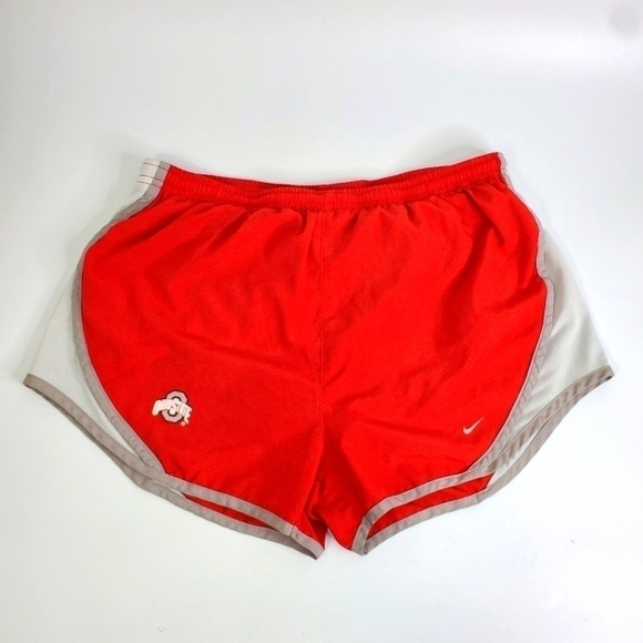 Ohio State Red Nike Dri-Fit Team Womens Large 12-14 Running Shorts - Picture 1 of 10